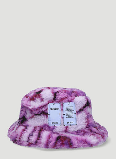 MCQ GR9 Marbled Fleece Bucket Hat Purple mkq0147015