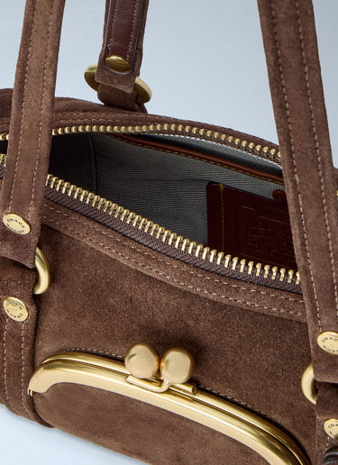 LN-CC® - Coach: Kisslock Barrel Bag 28 - Brown Coach Kisslock Barrel Bag 28 Brown coa0265022