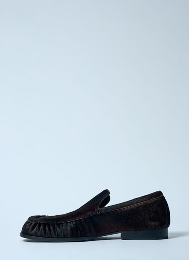 カーフへアローファー Dries Van Noten カーフへアローファー ブラウン dvn0257002