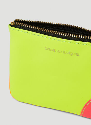 Comme des Garçons Wallet Super Fluorescent Pouch Green cdw0347003