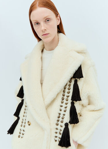 Max Mara Teddy Bear Icon Coat Cream max0255001