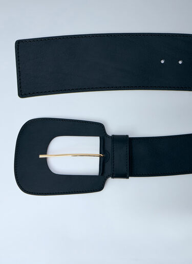 Sportmax Maxi Leather Belt Black spx0264061