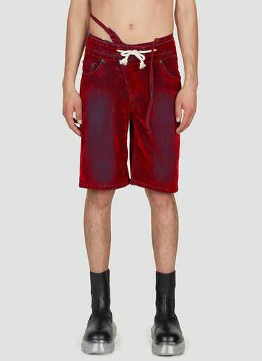 Ottolinger Double Fold Shorts Red ott0152006