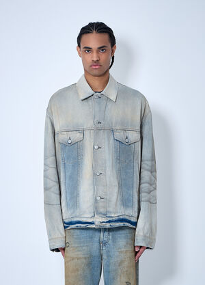 Acne Studios Distressed Denim Jacket Brown acn0160005