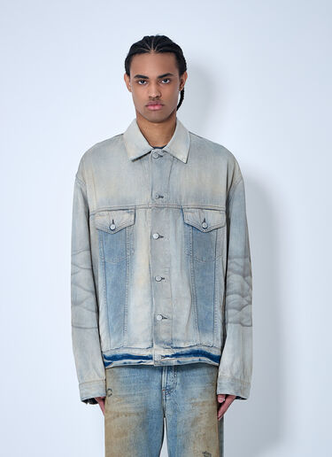 Acne Studios Distressed Denim Jacket Light Blue acn0159003