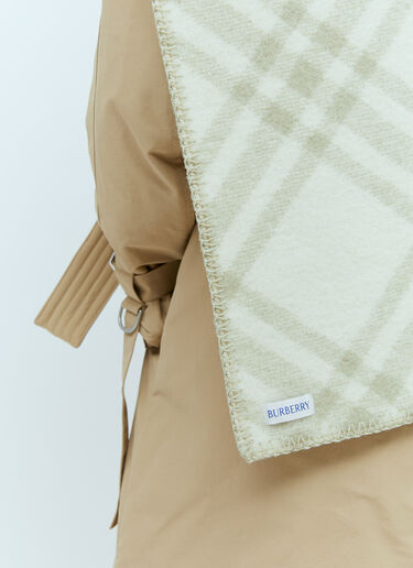 チェックウールマフラー Burberry チェックウールマフラー グリーン bur0355001