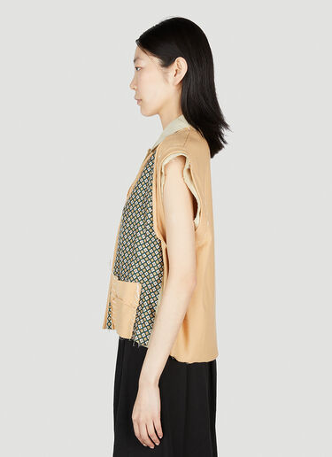 Layered Sleeveless Top Maison Margiela Layered Sleeveless Top Orange mla0251005