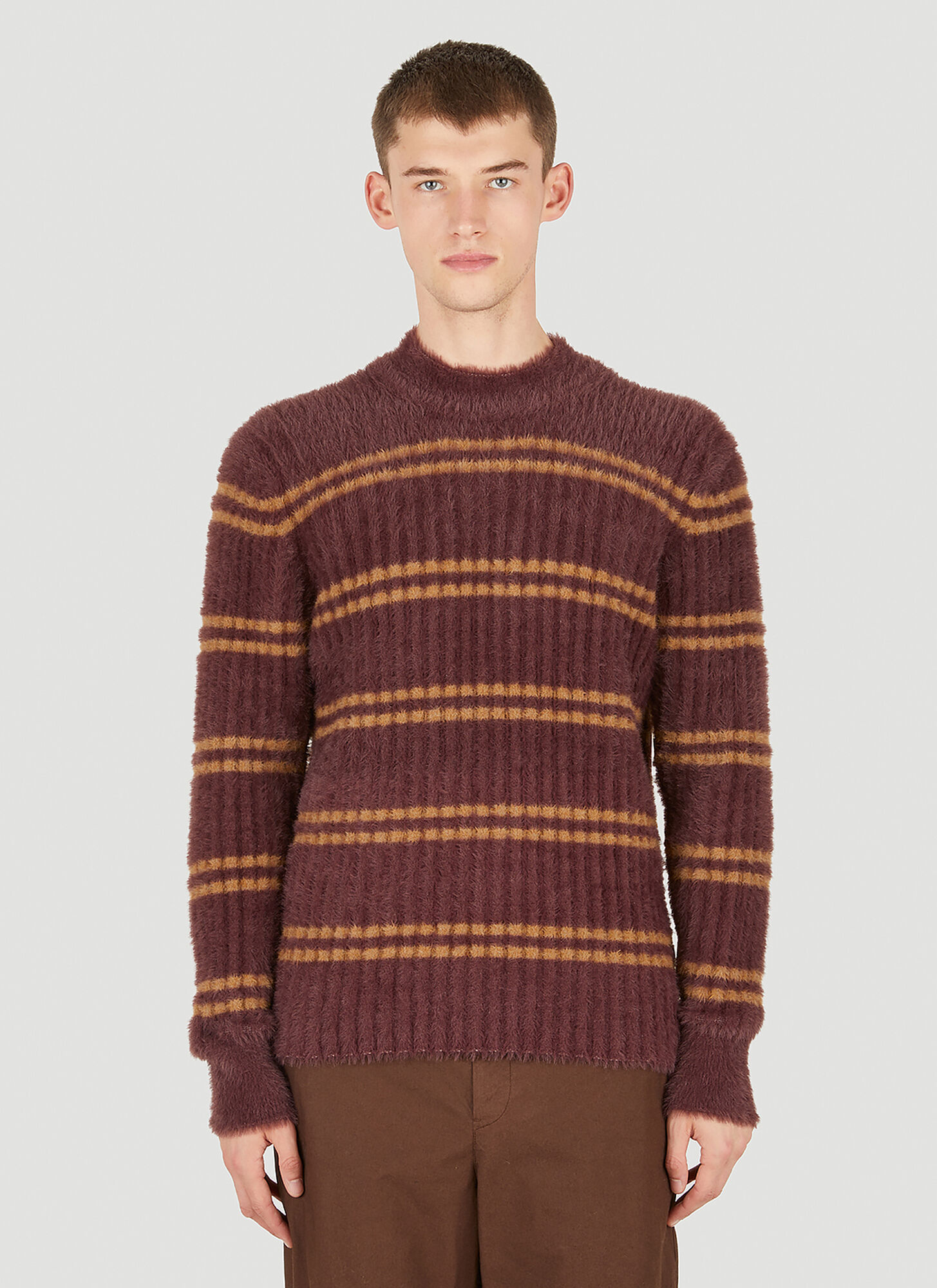 Shop Jacquemus La Maille Pescadou Sweater In Brown
