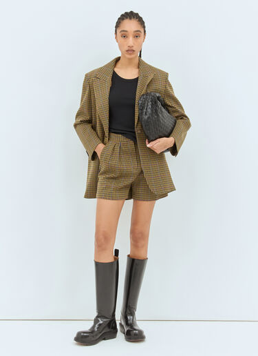 오버사이즈 피에 드 풀 블레이저 Max Mara 오버사이즈 피에 드 풀 블레이저 브라운 max0258015