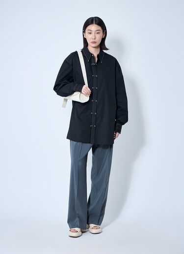 Lemaire Embellished Metal Shirt Black lem0360018