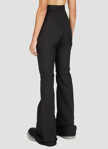 Rick Owens High Waist Flared Pants Black ric0251017