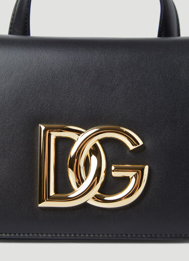 Dolce & Gabbana 徽标铭牌单肩包 黑色 dol0246067
