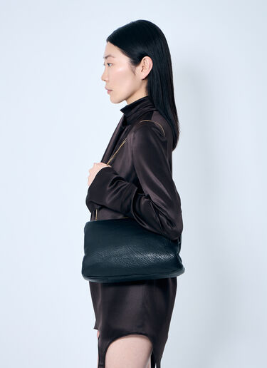 Saint Laurent Large Leather Clutch Black sla0258049