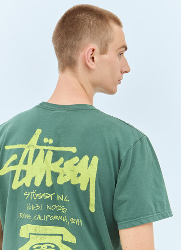 Stüssy Old Phone T-Shirt Green sts0153035