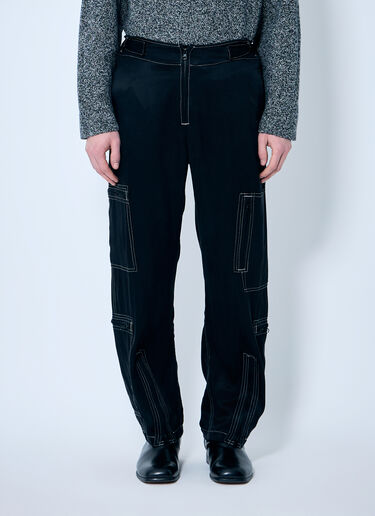 NÒMARYTHM TEXTILE Satin Flight Pants Black nma0158004