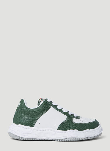 Maison Mihara Yasuhiro Wayne OG Sole Leather Sneakers Green mmy0154021