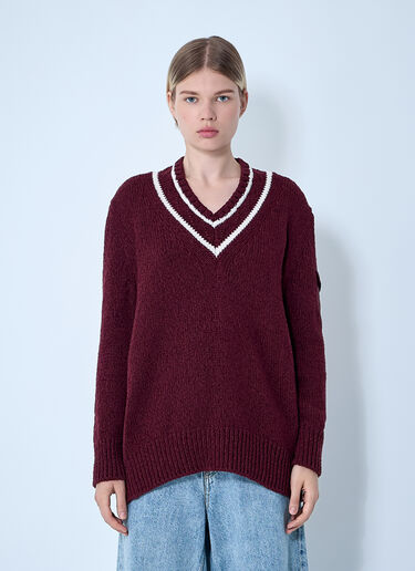 Wool Sweater Moncler Wool Sweater Red mon0261010