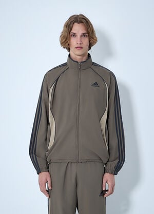 adidas Track Jacket in Technical Fabric Brown adi0164004