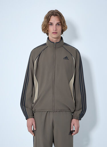 adidas Track Jacket in Technical Fabric Brown adi0164004