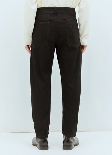 Lemaire Twisted Workwear Pants Black lem0158004