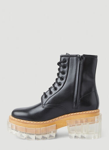 Stella McCartney Emilie 透明高跟靴 黑色 stm0247038