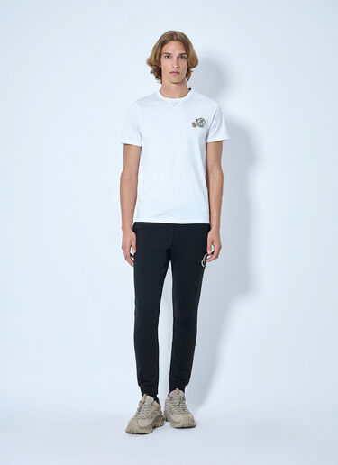 LN-CC® - Moncler: Logo Patch Joggers - Black Moncler Logo Patch Joggers Black mon0165024