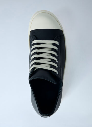 Rick Owens Leather Low-Top Sneakers Black ric0163031