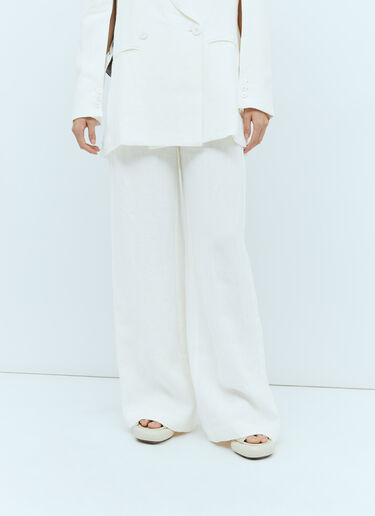 리넨 와이드 레그 팬츠 St. Agni 리넨 와이드 레그 팬츠 크림 sta0255002