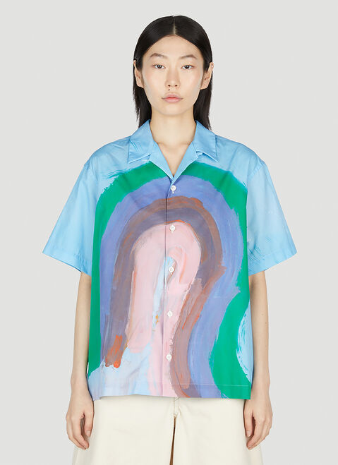 Marni 레인보우 셔츠 블랙 mni0147020