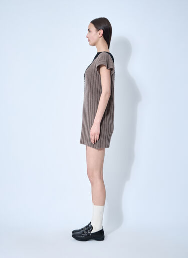Kiko Kostadinov Dakota Knit Dress Brown kko0260007