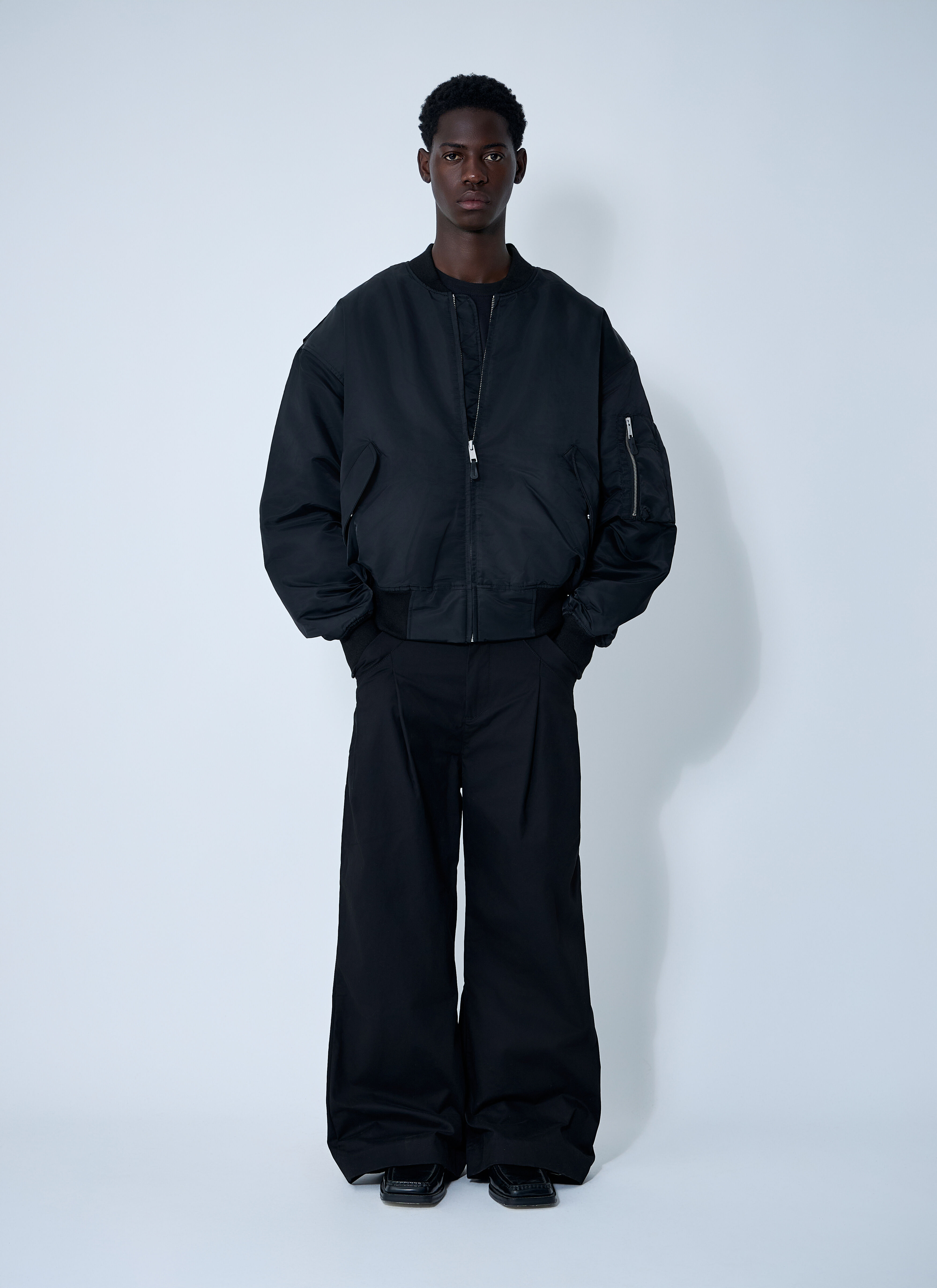 Entire Studios Men's' Broad Bomber Jacket in Black | LN-CC®