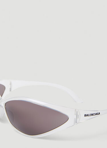 Balenciaga 90s Oval Sunglasses Transparent bal0152086