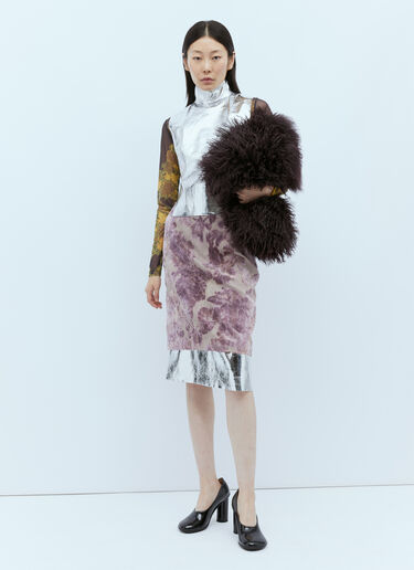 Dries Van Noten メタリックコーティングレザーベスト シルバー dvn0254012