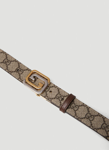 Gucci Reversible Logo Motif Interlocking G Belt Beige guc0151101