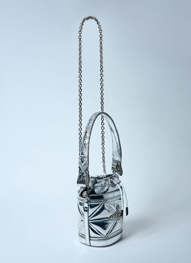 Vivienne Westwood Small Kitty Bucket Bag Silver vvw0259001
