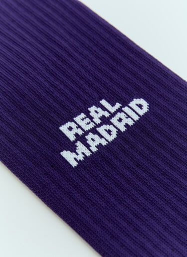 Y-3 x Real Madrid Logo Jacquard Socks Purple rma0156003