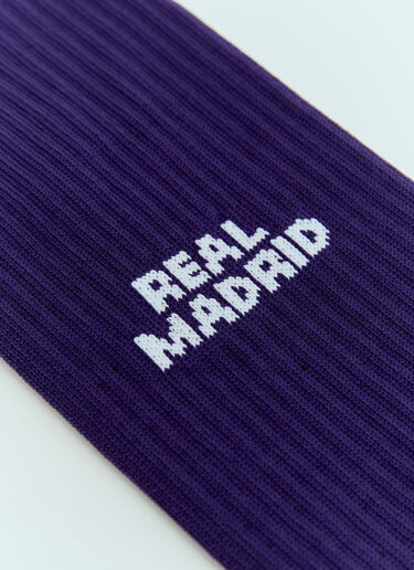 Y-3 x Real Madrid 徽标提花袜子 紫色 rma0156003