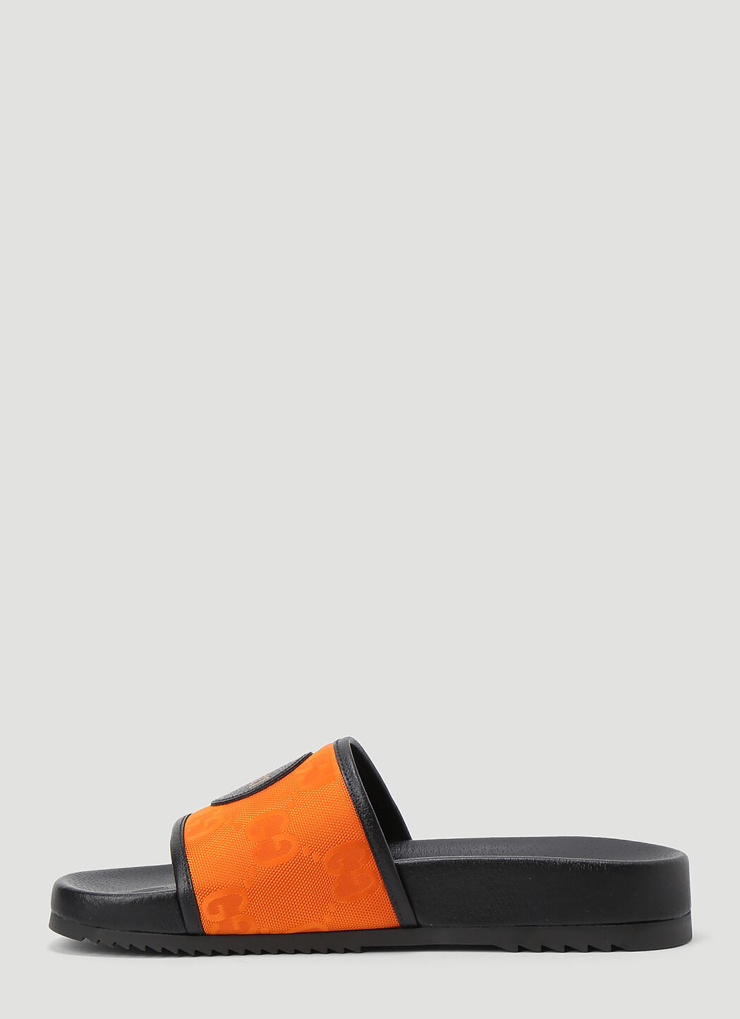 Gucci Eco Nylon Slides in Orange LN CC