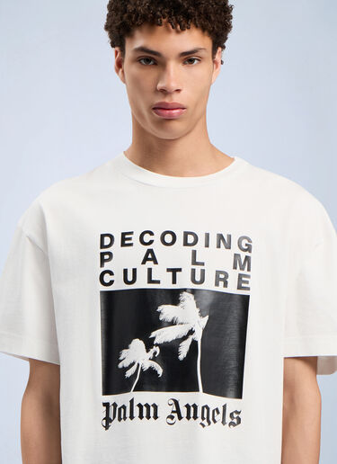Decoding Palm Culture Regular T-Shirt Palm Angels Decoding Palm Culture Regular T-Shirt White pma0162101