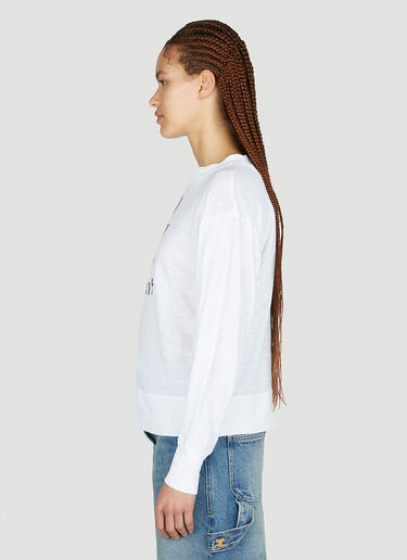 Isabel Marant Étoile Klowia Long Sleeve T-Shirt White ibe0251019