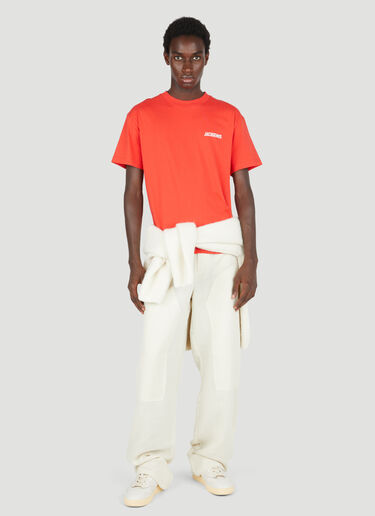 Logo Print T-Shirt Jacquemus Logo Print T-Shirt Red jac0154018