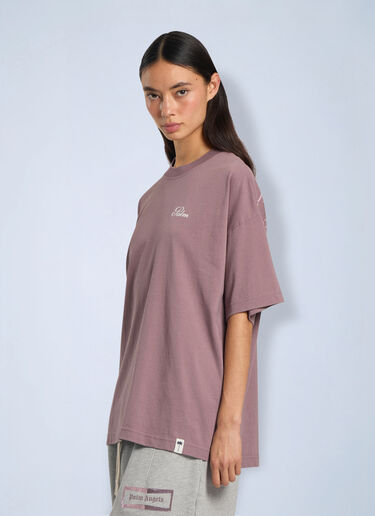 LN-CC® - Palm Angels: Palm Sway Loose T-Shirt - Purple Palm Angels Palm Sway Loose T-Shirt Purple pma0266200