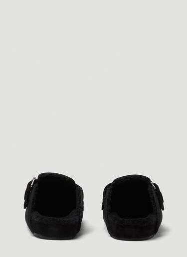 Mirvinh Shearling Mules Isabel Marant Mirvinh Shearling Mules Black isb0149016