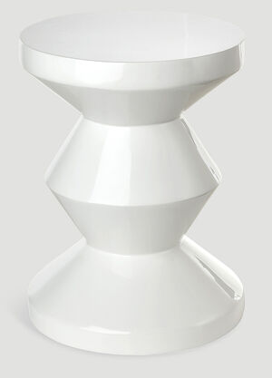 POLSPOTTEN Zig Zag Stool White wps0690117