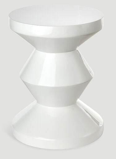 POLSPOTTEN Zig Zag Stool White wps0690117