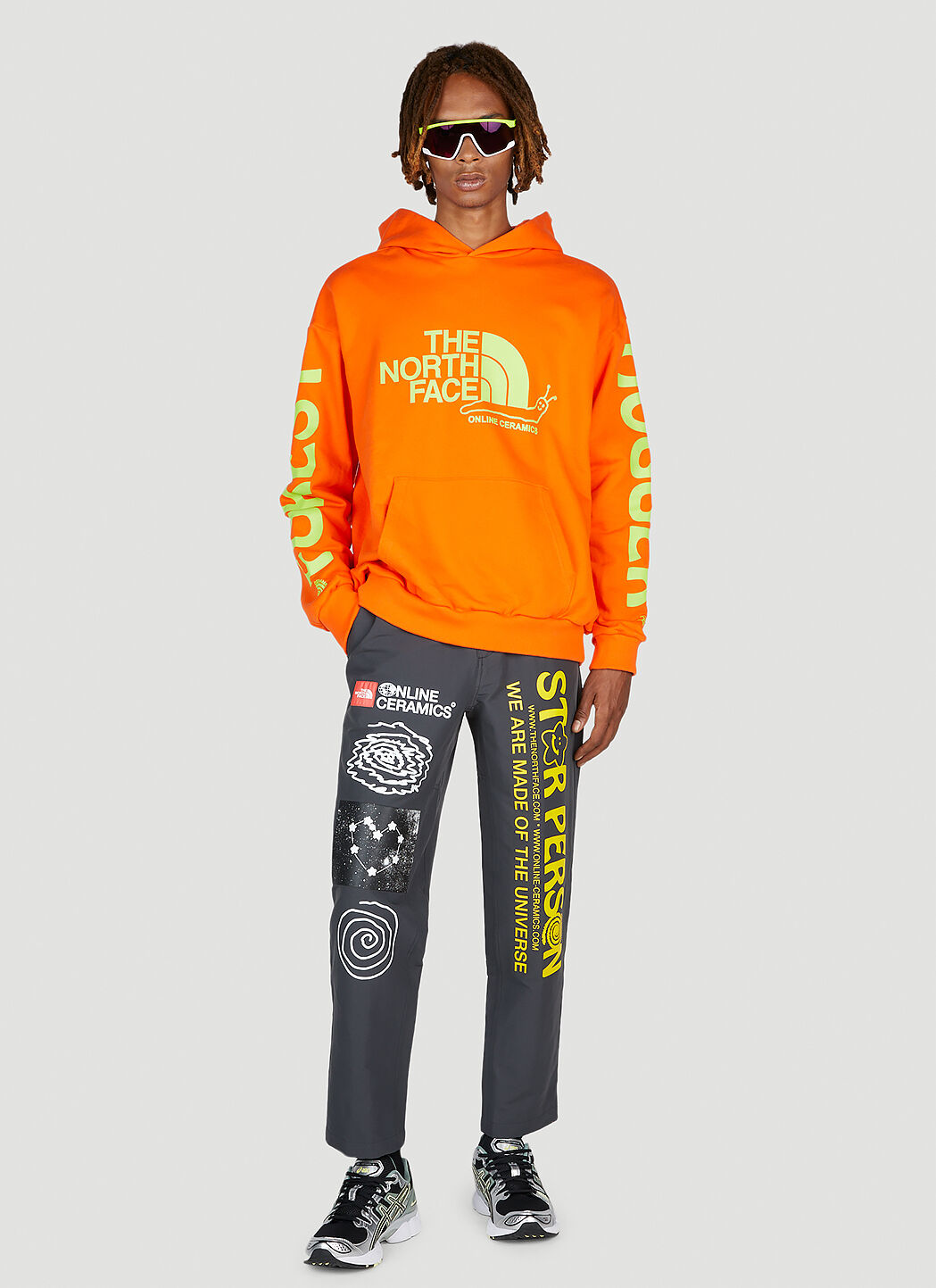 The North Face x Online Ceramics Men's' Graphic Track Pants in Dark Grey |  LN-CC®