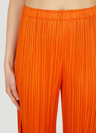 Pleats Please Issey Miyake Plissé Cropped Pants Orange plp0251016