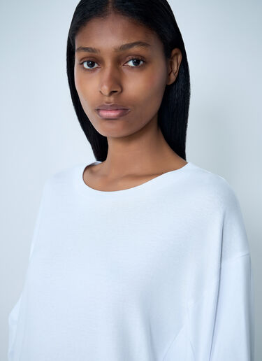 Dries Van Noten Ruched T-Shirt White dvn0262026