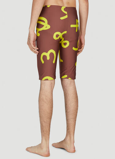 Vivienne Westwood Graphic Print Swim Bermudas Brown vvw0152010