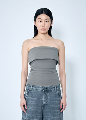 Entire Studios Lap Bandeau Top Grey ent0258005